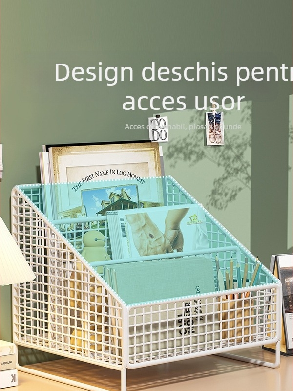 Raft de depozitare din lemn masiv, cu mai multe niveluri, pentru cărți, reviste, cărți ilustrate, gustări și cosmetice
