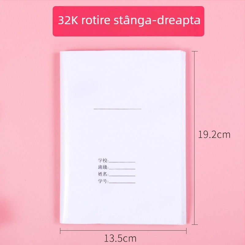 Zhu Ling Niao 2-in-1 husă groasă pentru cărți A4, transparentă, autoadezivă, rezistentă la apă, 36K/22K caiete, 16K pentru învățământul primar