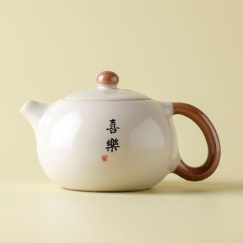 Set de ceai Ru Kiln Kung Fu: ceainic și două cești, pentru uz casnic, pentru o singură persoană, cutie cadou