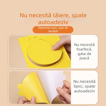 Set de autocolante EVA 3D pentru copii – temă Prințesa, kit DIY educațional cu autocolante