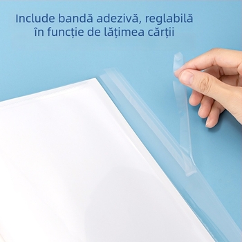Deli Copertă de Carte VM102/VM103 70602S/70603S Transparentă, Rezistentă la apă, PP