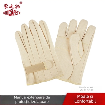 Mănuși de protecție din piele izolante pentru lucru sub tensiune – anti-tăiere, anti-înțepare, rezistente la uzură, respirabile