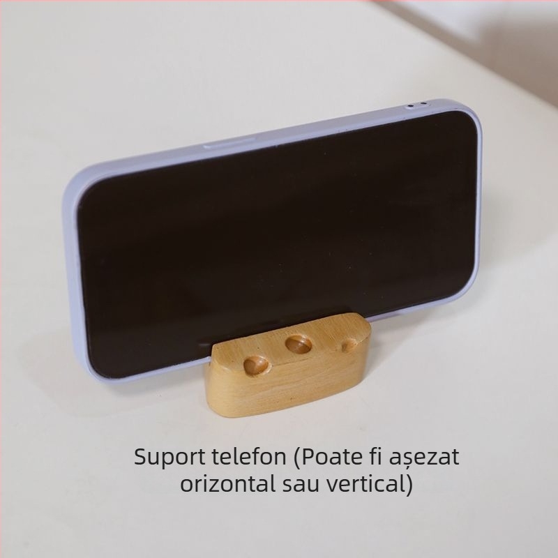 Deschizător de sticle în formă de brânză, cu magnet pentru frigider, 3-în-1 multifuncțional, decor drăguț din lemn, suport pentru telefon