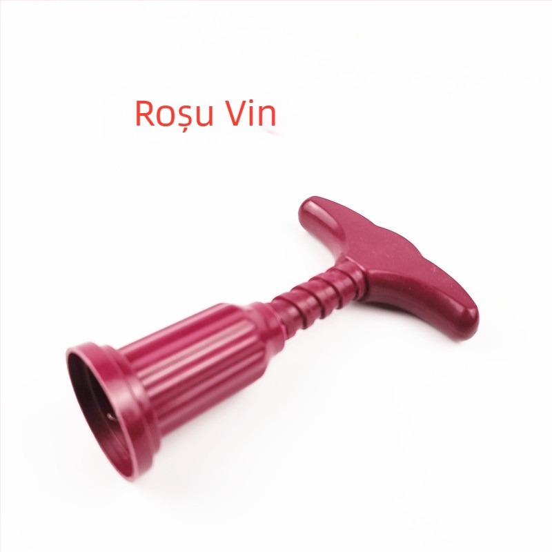 Deschizător de sticle pentru vin roșu, din plastic, portabil, cu imprimare de logo