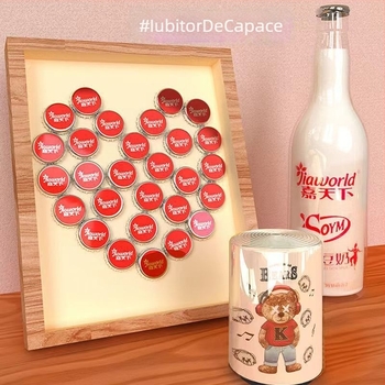 Deschizător de sticle de bere cu ursuleț, mecanism de apăsare, fără urme, automat, design creativ personalizat