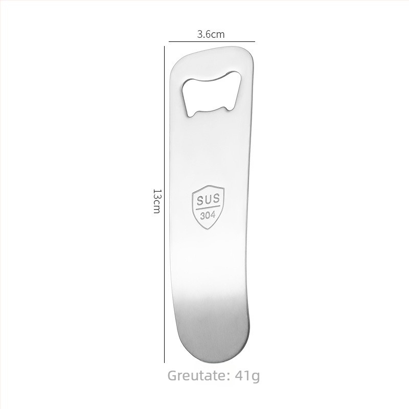 Deschizător de sticle de bere din oțel inoxidabil 304 – cadou corporativ creativ cu imprimare a logo-ului
