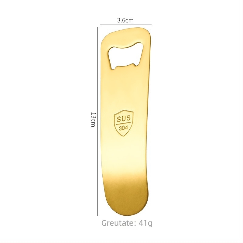 Deschizător de sticle de bere din oțel inoxidabil 304 – cadou corporativ creativ cu imprimare a logo-ului