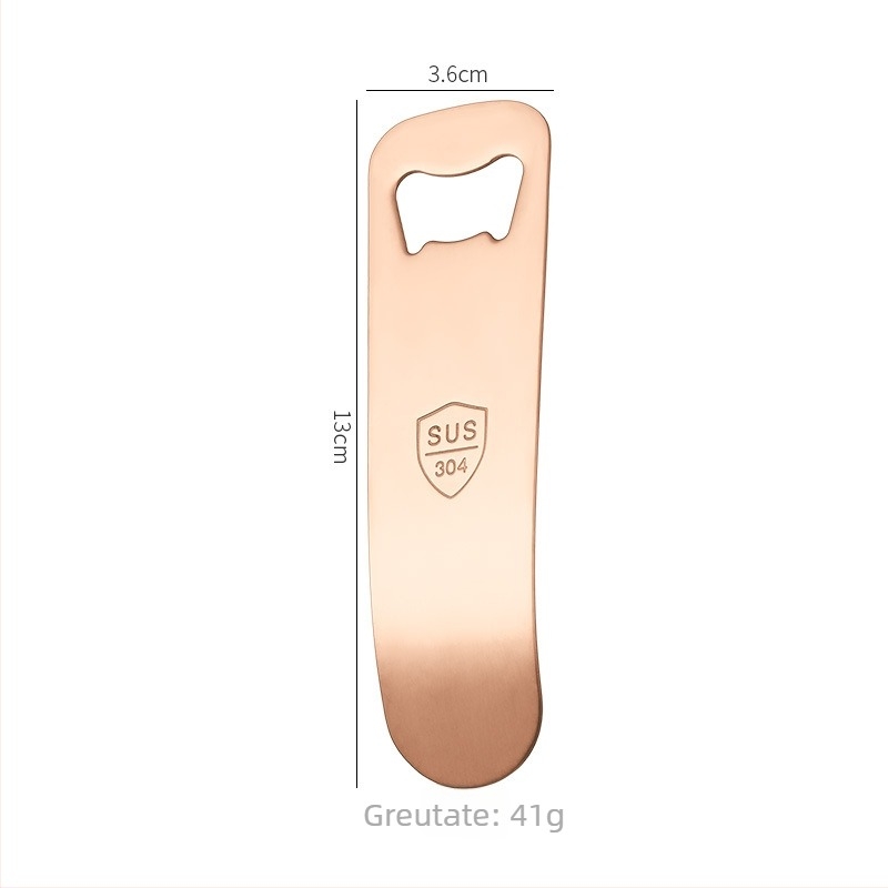 Deschizător de sticle de bere din oțel inoxidabil 304 – cadou corporativ creativ cu imprimare a logo-ului