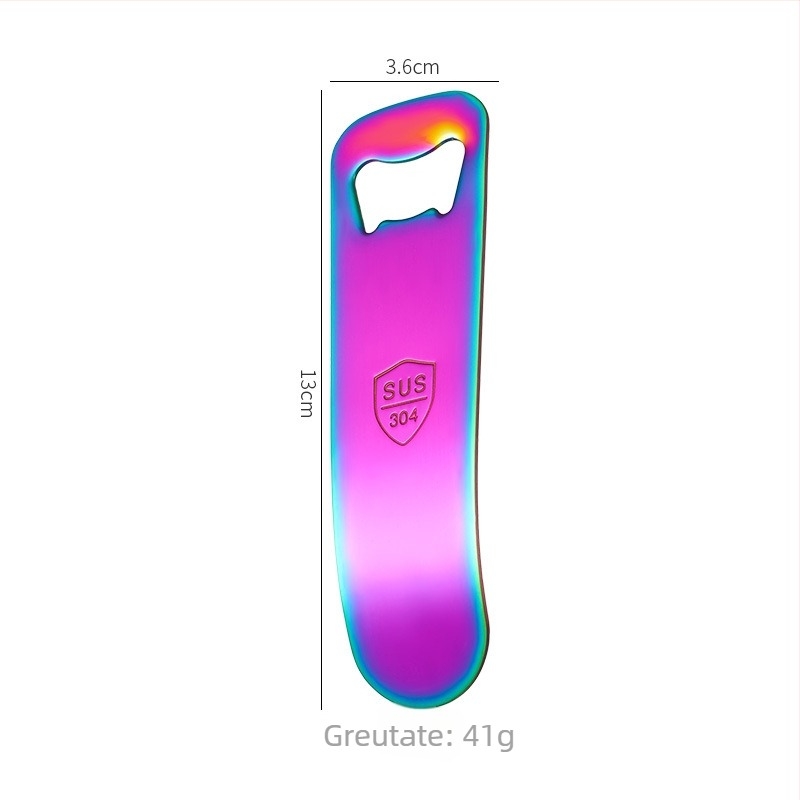 Deschizător de sticle de bere din oțel inoxidabil 304 – cadou corporativ creativ cu imprimare a logo-ului