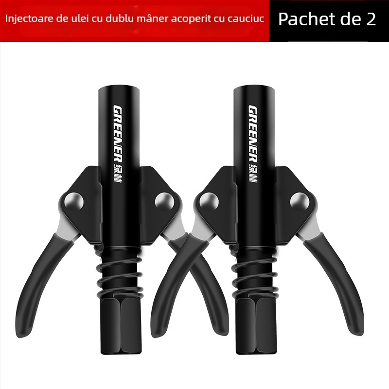 Green Forest duză pentru pistol de ungere, cu presiune înaltă, închidere manuală tip clemă, duză de injecție a lubrifiantului, accesoriu durabil