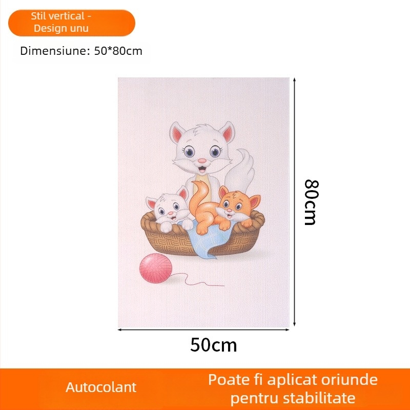 Placă de zgâriere pentru pisici, montată pe perete, 3D, fără scame, protecție pentru canapea, jucărie de stimulare pentru pisici, placă pentru labele pisicii