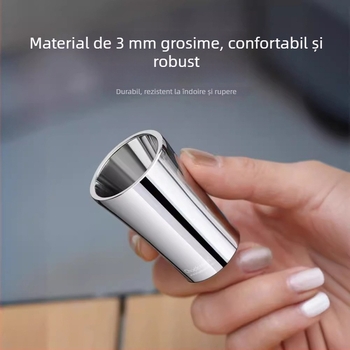 Pahar pentru băuturi spirtoase din oțel inoxidabil 316, îngroșat, rezistent la cădere, capacitate 1–100 ml, design modern minimalist, culoare solidă, un pahar, cu logo imprimat