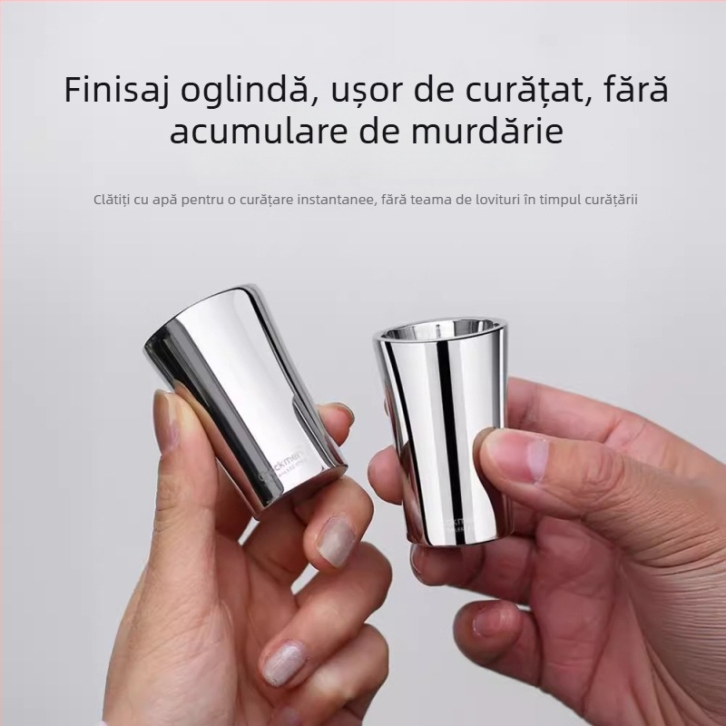 Pahar pentru băuturi spirtoase din oțel inoxidabil 316, îngroșat, rezistent la cădere, capacitate 1–100 ml, design modern minimalist, culoare solidă, un pahar, cu logo imprimat