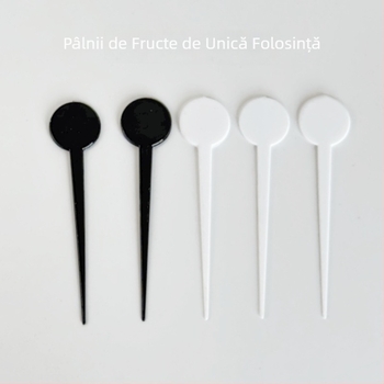 Furculiță de fructe de unică folosință din plastic, compactă, de calitate alimentară, portabilă, pentru uz casnic