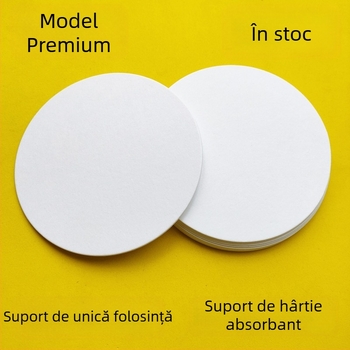 Suporturi de pahare premium pentru hoteluri și baruri, din hârtie absorbantă, de unică folosință