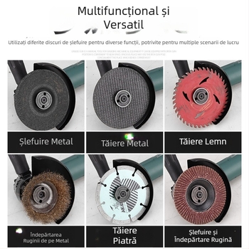 ULEMA polizor unghiular pneumatic de 4 inch, de calitate industrială, pentru tăiere, șlefuire și polisare - Jinye