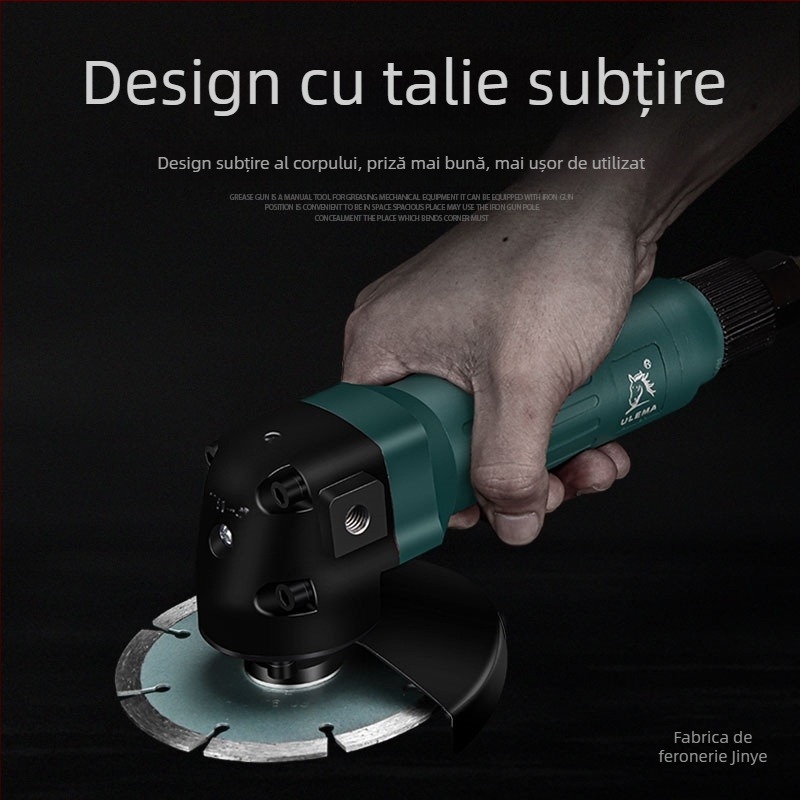 ULEMA polizor unghiular pneumatic de 4 inch, de calitate industrială, pentru tăiere, șlefuire și polisare - Jinye