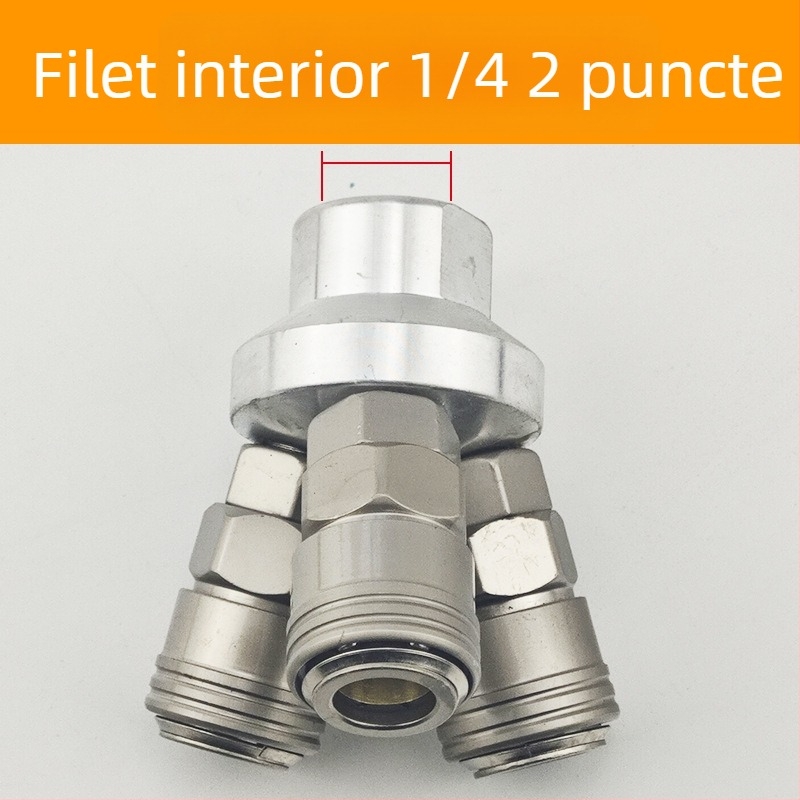 SMYSMV4 Conector rapid tip C – conector circular cu trei și două căi, filet intern și extern, accesorii pneumatice pentru pompă, linie de aer cu închidere proprie