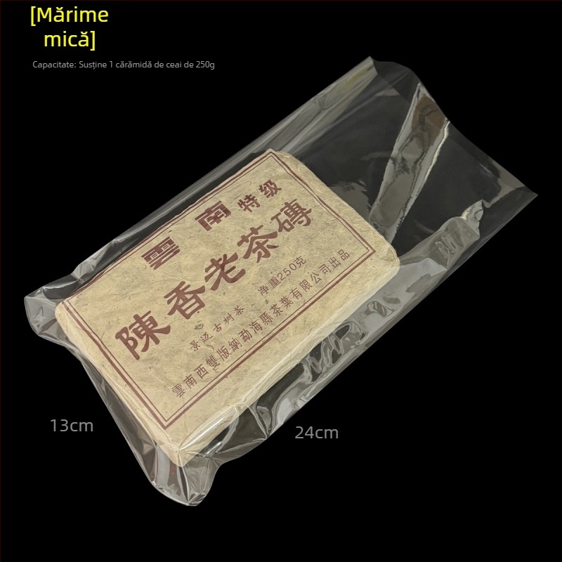 Film termic de contracție pentru bloc de ceai Pu'er, folie PVC transparentă pentru sigilare, 250 g–1000 g