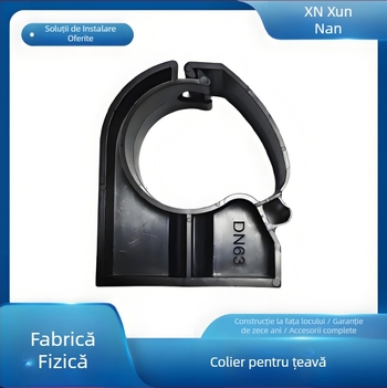 Colier PP din plastic universal DN20/100, cuplă pneumatică dreaptă pentru fitinguri de aer