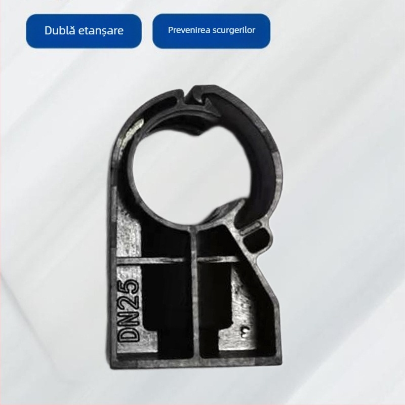Colier PP din plastic universal DN20/100, cuplă pneumatică dreaptă pentru fitinguri de aer