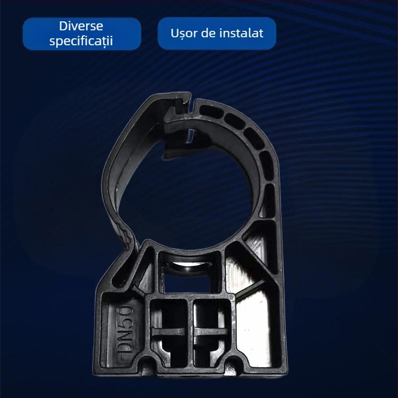 Colier PP din plastic universal DN20/100, cuplă pneumatică dreaptă pentru fitinguri de aer