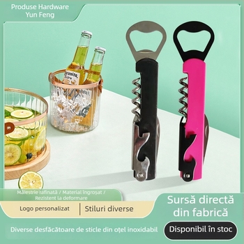 Deschizător de sticle pliabil, multifuncțional, pentru uz casnic, potrivit pentru vin roșu și sifon