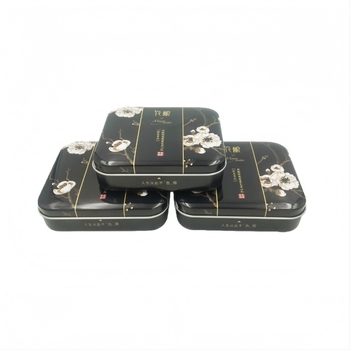 Cutie metalică pătrată cu capac basculant, bază extensibilă, cutie cadou din metal pentru merch anime, personalizabilă