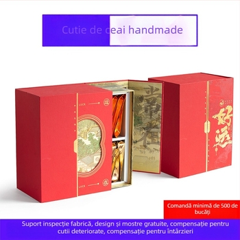 Cutie cadou pentru ceai, personalizată – ambalaj manual, personalizabil