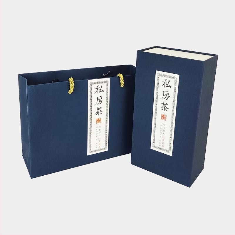 Ceai Da Hong Pao în cutie cadou cu cutie goală – carton Kraft premium, jumătate jin (≈250 g)