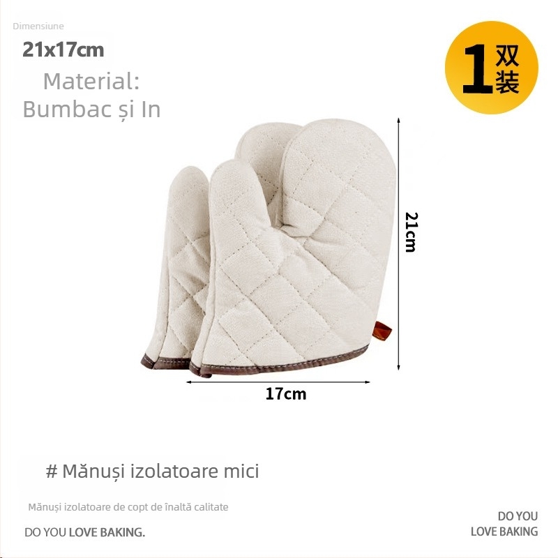 Mănuși izolante pentru bucătărie, rezistente la temperaturi ridicate, protecție împotriva arsurilor, antiderapante, mănuși groase pentru coacere, durabile și rezistente la uz