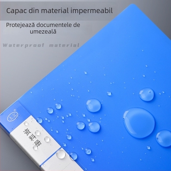 Dosar A4 transparent cu pagini de inserție pentru documente
