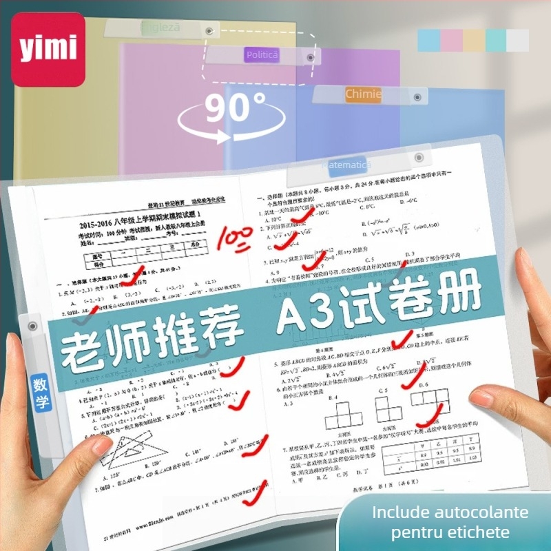 Dosar A4 cu inserții colorate și organizator