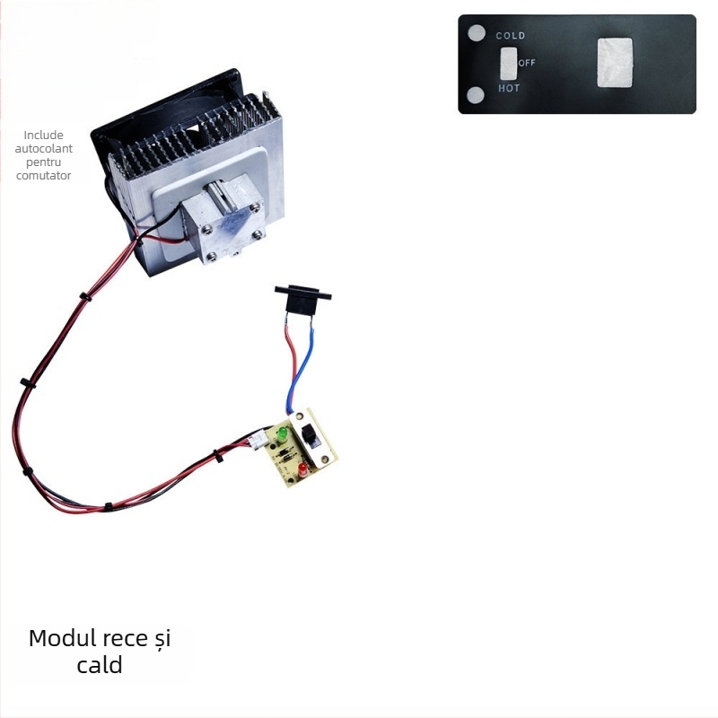 Modul de răcire cu semiconductori pentru frigider auto, 12V, încălzire și răcire duală