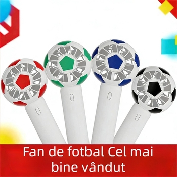 Ventilator portabil USB pentru fotbal, silențios, mini ventilator manual pentru Cupa Mondială la fotbal