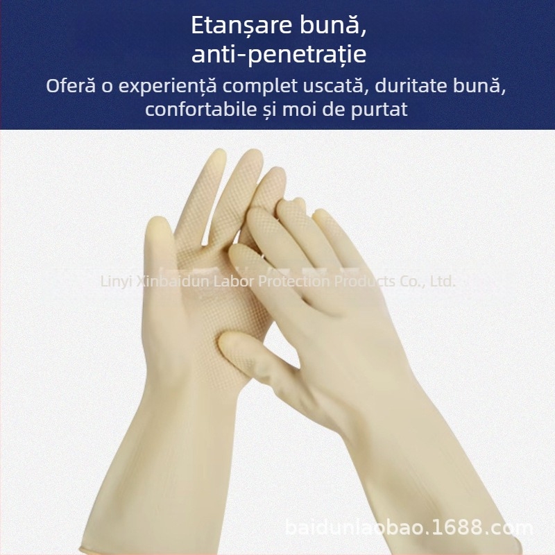 Mănuși latex Happy Baby K1/K2/K4, întărite, mănuși de protecție industriale din cauciuc