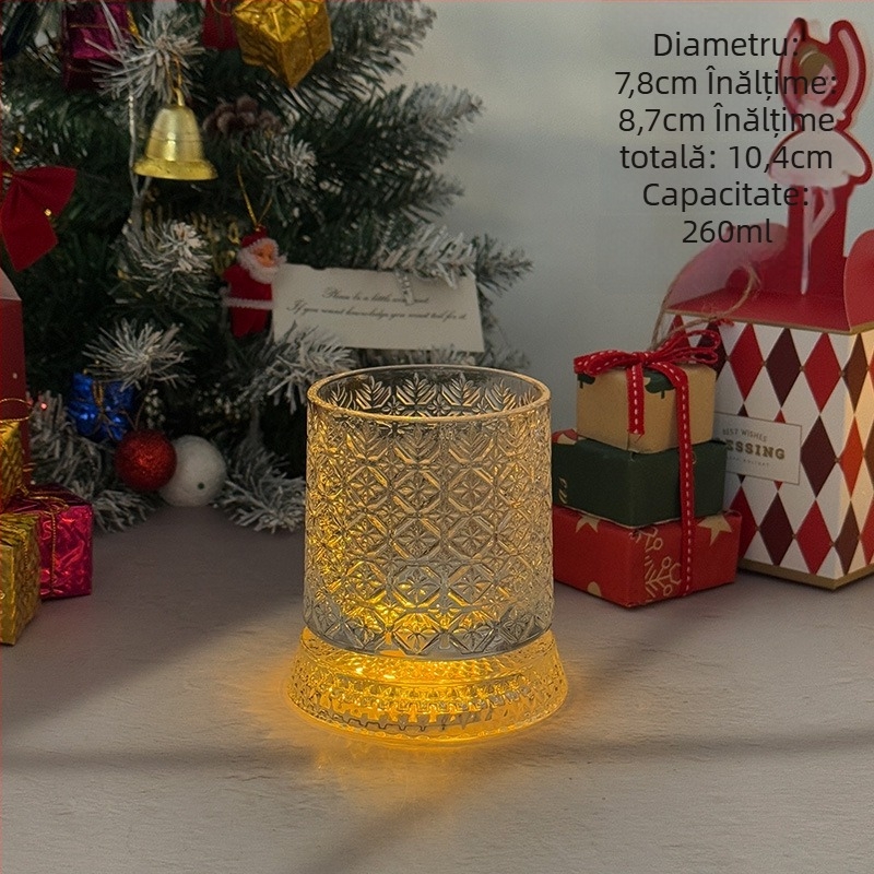 Pahar rotativ pentru whisky, pahar anti-derapare pentru bere și pahar de coniac pentru relaxare