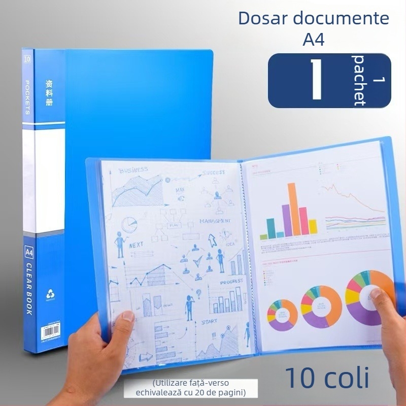 Dosar A4 îngroșat pentru documente, buzunar pentru inserții, dosar pentru partituri cu mai multe straturi, rechizite de birou