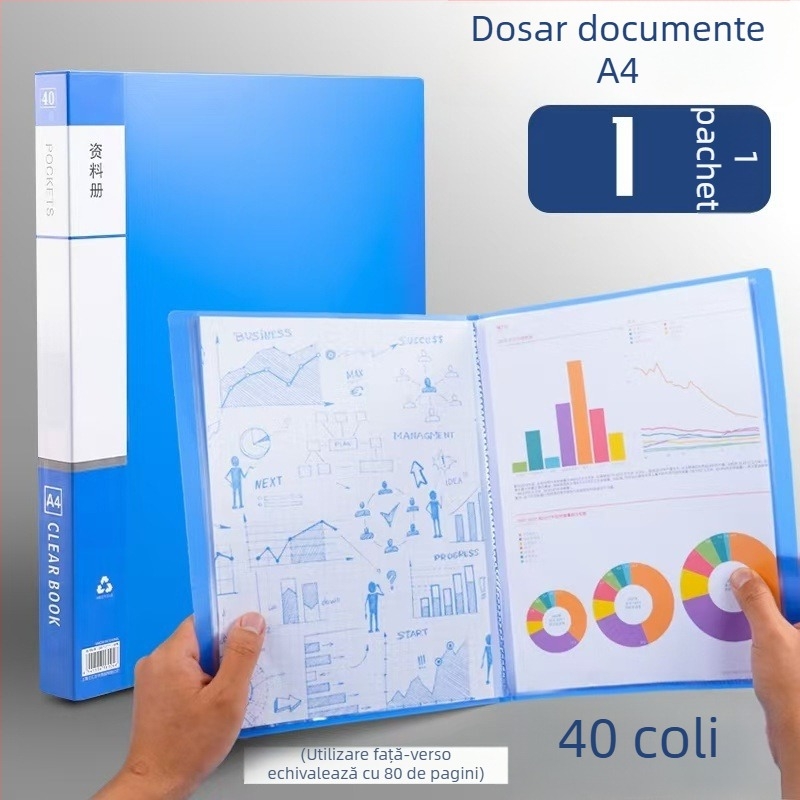 Dosar A4 îngroșat pentru documente, buzunar pentru inserții, dosar pentru partituri cu mai multe straturi, rechizite de birou