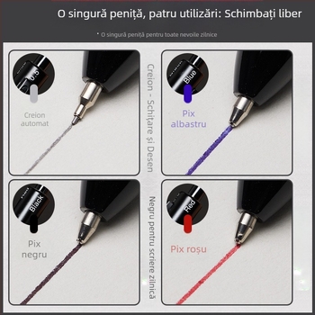 Pix metalic 4 în 1 cu senzor de gravitație, gel multicolor