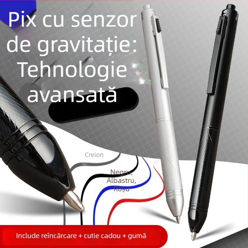 Pix metalic 4 în 1 cu senzor de gravitație, gel multicolor