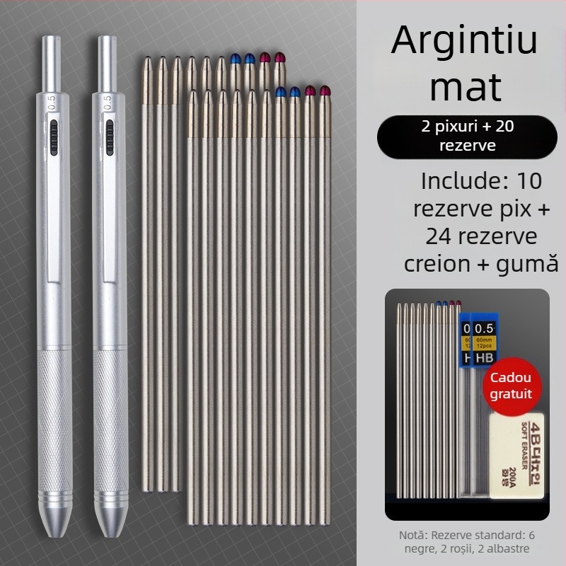 Pix metalic 4 în 1 cu senzor de gravitație, gel multicolor
