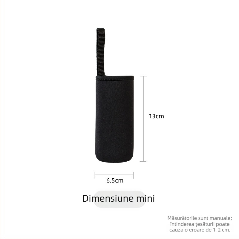 Husă izolatoare pentru ceașcă Ruihu Revomax, protecție din material textil cu funie de transport