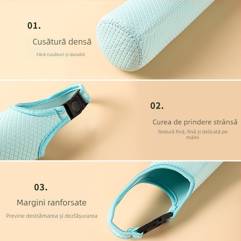 Husă izolatoare portabilă pentru cană cu curea crossbody