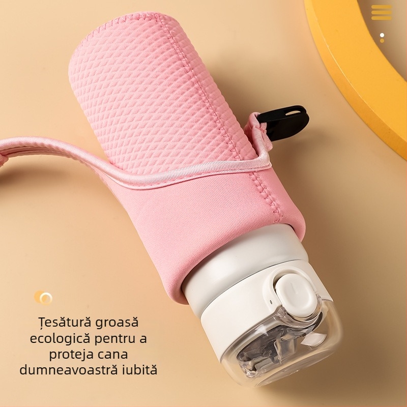 Husă izolatoare portabilă pentru cană cu curea crossbody