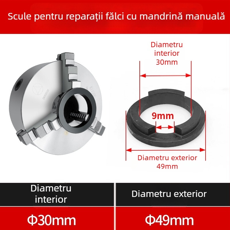 Formator de gheare pentru mandrină de strung cu auto-centrare, trei gheare