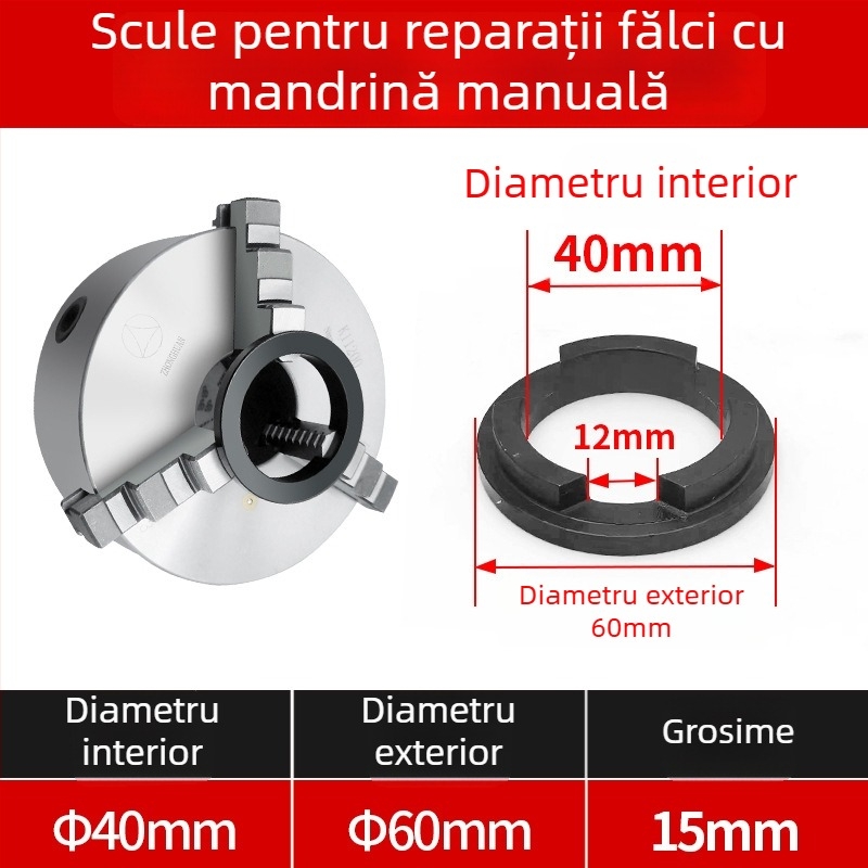 Formator de gheare pentru mandrină de strung cu auto-centrare, trei gheare
