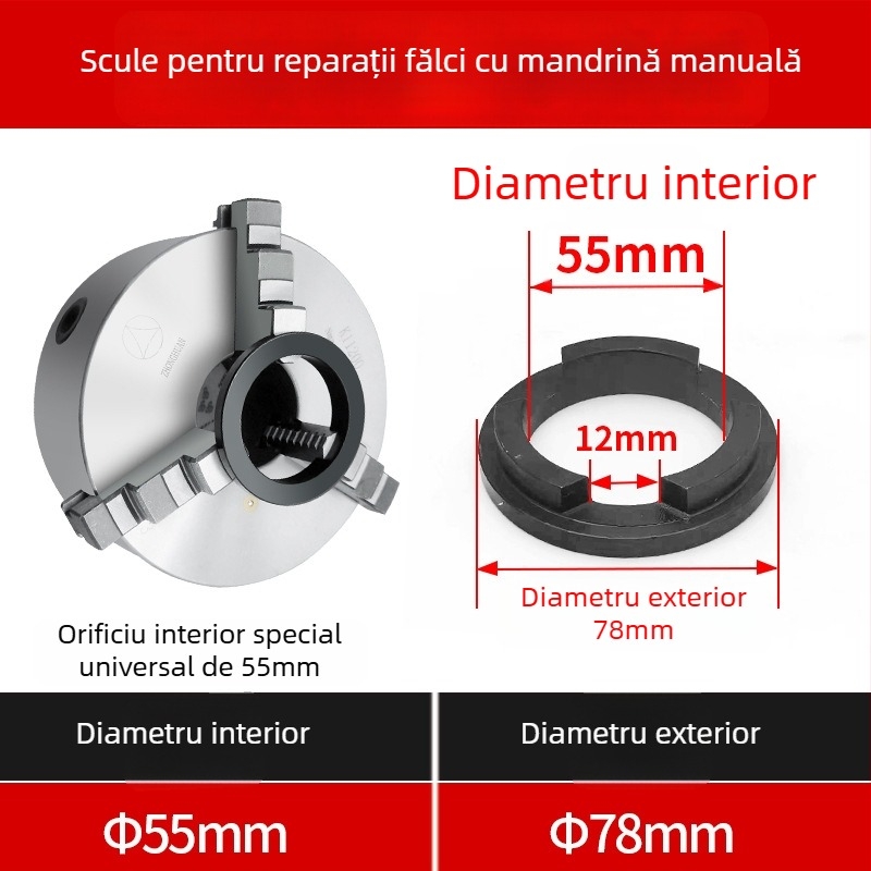 Formator de gheare pentru mandrină de strung cu auto-centrare, trei gheare