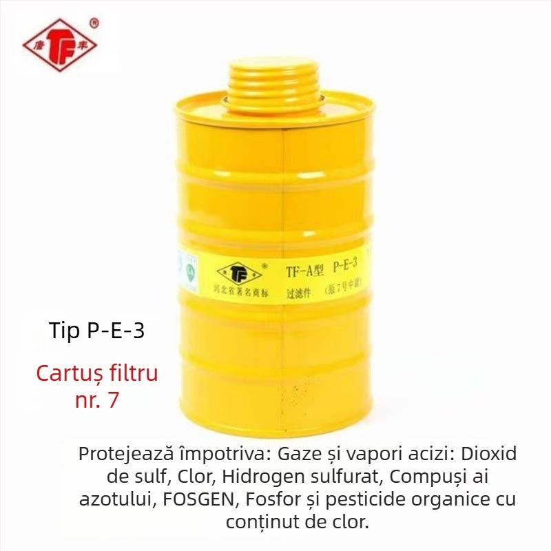 TF-A Filtru pentru mască de gaz 1/3/4/5/7 – recipient cu cărbune activ pentru accesorii ale măștii de pulverizare