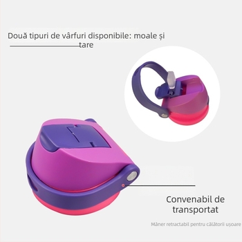 Capac termos pentru ceașcă de călătorie cu două băuturi, accesoriu portabil pentru exterior